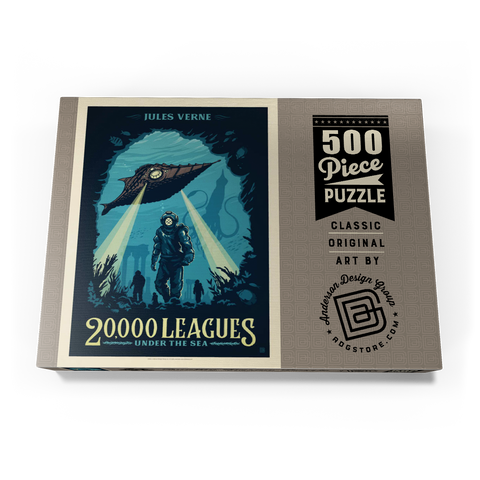 20,000 Leagues Under the Sea: Jules Verne 500 Puzzle Schachtel Ansicht3
