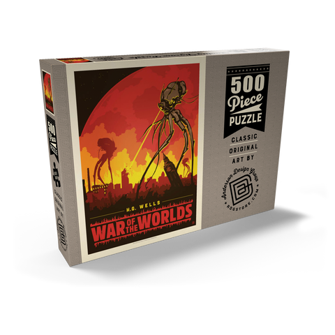 War of the Worlds: H.G. Wells 500 Puzzle Schachtel Ansicht2