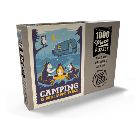 Camping Is Our Happy Place! (Cartoon Critters) 1000 Puzzle Schachtel Ansicht2