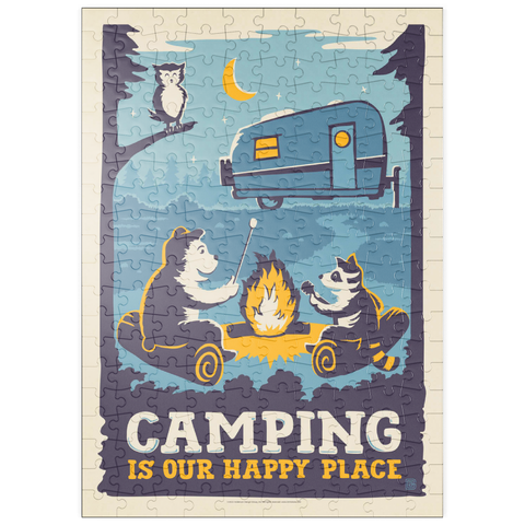 puzzleplate Camping Is Our Happy Place! (Cartoon Critters) 200 Puzzle