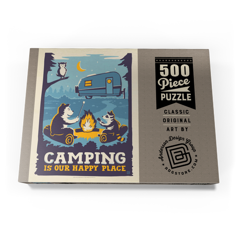 Camping Is Our Happy Place! (Cartoon Critters) 500 Puzzle Schachtel Ansicht3