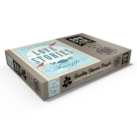 Darstellung des Puzzle Motivs Meine liebste Liebesgeschichte, Vintage Poster - Puzzleteile: 500