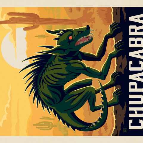 Mythical Creatures: Chupacabra 1000 Puzzle 3D Modell
