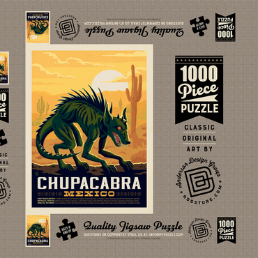 Mythical Creatures: Chupacabra 1000 Puzzle Schachtel 3D Modell