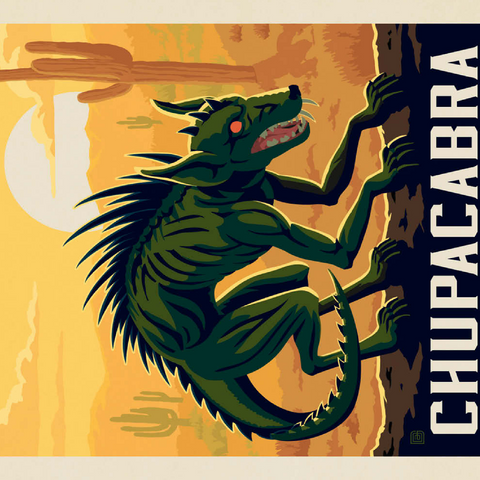 Mythical Creatures: Chupacabra 100 Puzzle 3D Modell