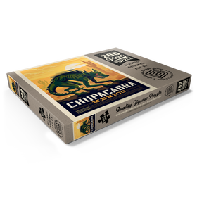 Darstellung des Puzzle Motivs Mythische Kreaturen: Chupacabra, Vintage Poster - Puzzleteile: 200