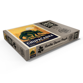 Darstellung des Puzzle Motivs Mythische Kreaturen: Chupacabra, Vintage Poster - Puzzleteile: 500