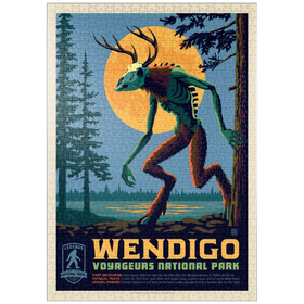 Darstellung des Puzzle-Motivs Legenden der Nationalparks: Voyageurs' Der Wendigo – Puzzleteile: 1000