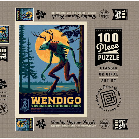 Legends Of The National Parks: Voyageurs' The Wendigo 100 Puzzle Schachtel 3D Modell