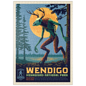Darstellung des Puzzle Motivs Legenden der Nationalparks: Voyageurs' Der Wendigo - Puzzleteile: 500