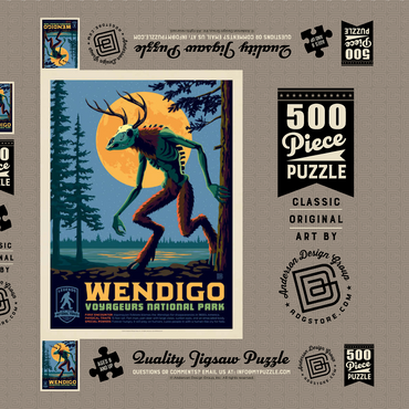Legends Of The National Parks: Voyageurs' The Wendigo 500 Puzzle Schachtel 3D Modell