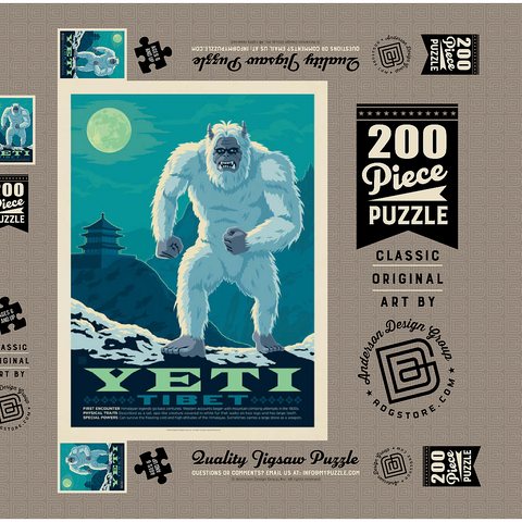 Mythical Creatures: Yeti 200 Puzzle Schachtel 3D Modell