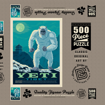 Mythical Creatures: Yeti 500 Puzzle Schachtel 3D Modell
