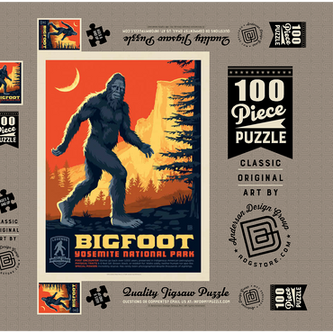 Legends Of The National Parks: Yosemite's Bigfoot 100 Puzzle Schachtel 3D Modell