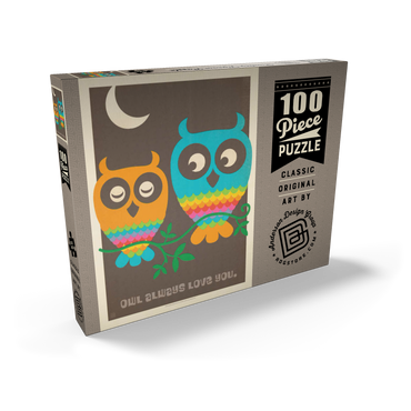 Mod Rainbow Owls 100 Puzzle Schachtel Ansicht2
