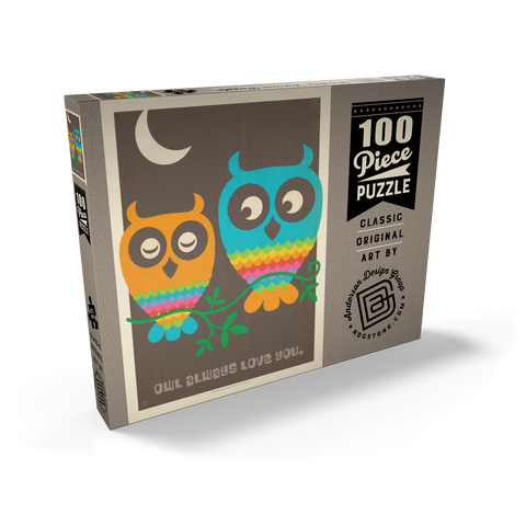 Mod Rainbow Owls 100 Puzzle Schachtel Ansicht2