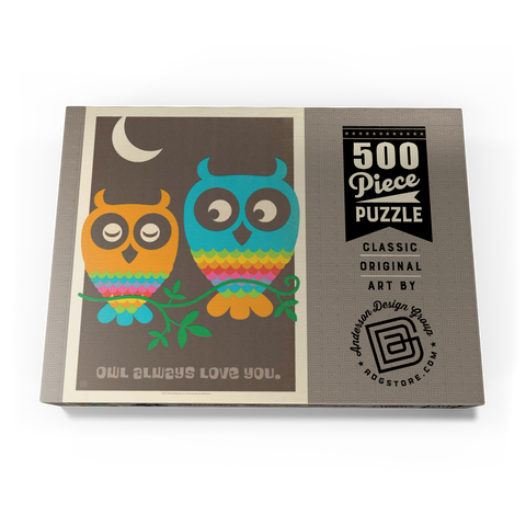 Mod Rainbow Owls 500 Puzzle Schachtel Ansicht3