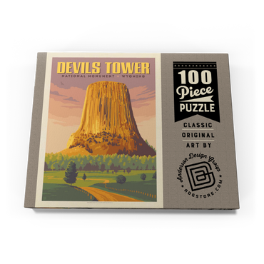Devils Tower, WY: Dusk 100 Puzzle Schachtel Ansicht3
