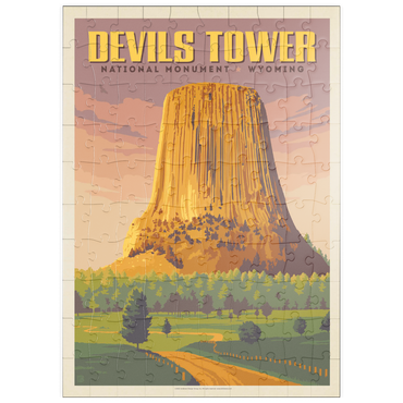 puzzleplate Devils Tower, WY: Dusk 100 Puzzle