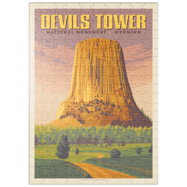 puzzleplate Devils Tower, WY: Dusk 200 Puzzle