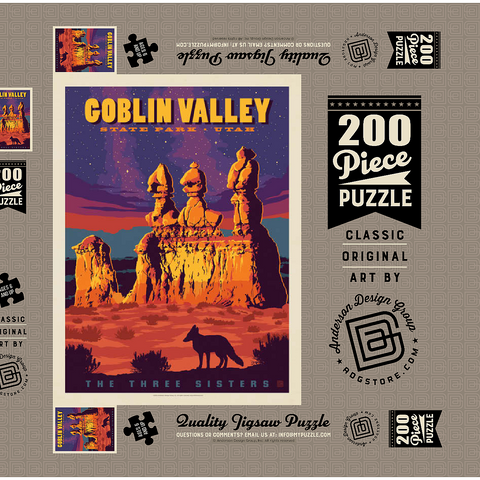Goblin Valley State Park, Utah 200 Puzzle Schachtel 3D Modell