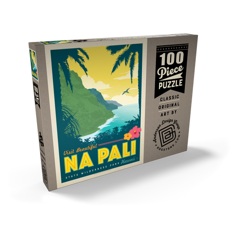 Hawaii: Na Pali State Wilderness Park 100 Puzzle Schachtel Ansicht2