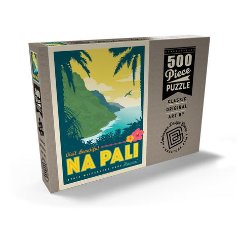 Hawaii: Na Pali State Wilderness Park 500 Puzzle Schachtel Ansicht2