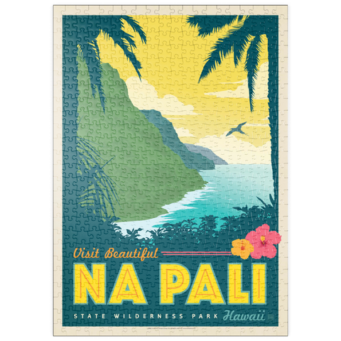 puzzleplate Hawaii: Na Pali State Wilderness Park 500 Puzzle
