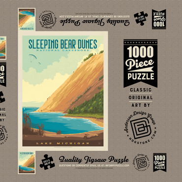 Sleeping Bear Dunes National Lakeshore 1000 Puzzle Schachtel 3D Modell