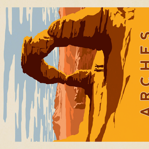 Arches National Park: Delicate Arch 1000 Puzzle 3D Modell
