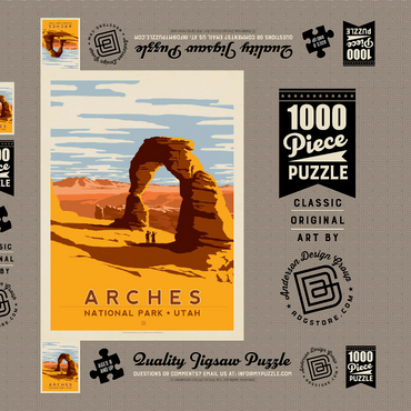 Arches National Park: Delicate Arch 1000 Puzzle Schachtel 3D Modell