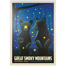 Darstellung des Puzzle-Motivs Great Smoky Mountains National Park: Firefly Cubs – Puzzleteile: 1000