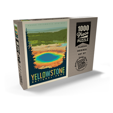 Yellowstone National Park: Grand Prismatic Springs 1000 Puzzle Schachtel Ansicht2