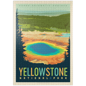 Darstellung des Puzzle-Motivs Yellowstone National Park: Grand Prismatic Springs – Puzzleteile: 1000