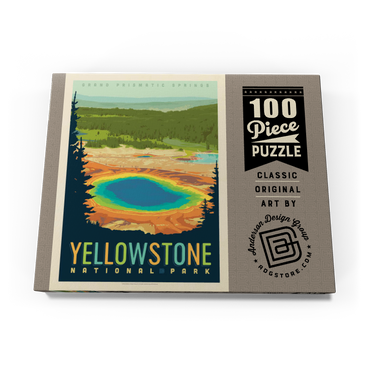 Yellowstone National Park: Grand Prismatic Springs 100 Puzzle Schachtel Ansicht3