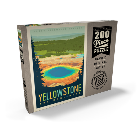 Yellowstone National Park: Grand Prismatic Springs 200 Puzzle Schachtel Ansicht2