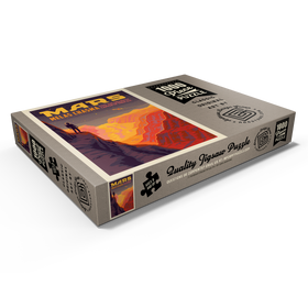 Alternative Darstellung des Puzzle-Motivs Mars: Melas Chasma, Vintage Poster – Puzzleteile: 1000
