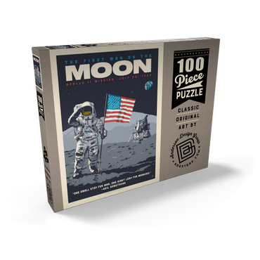 NASA 1969: First Man On The Moon 100 Puzzle Schachtel Ansicht2