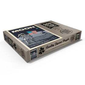 Darstellung des Puzzle Motivs NASA 1969: First Man On The Moon, Vintage Poster - Puzzleteile: 500