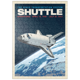 Darstellung des Puzzle-Motivs NASA 1981: Space Shuttle, Vintage Poster – Puzzleteile: 200
