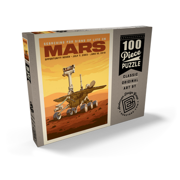 NASA 2003: Mars Opportunity Rover 100 Puzzle Schachtel Ansicht2