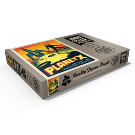 Alternative Darstellung des Puzzle-Motivs Planet X, Vintage Poster – Puzzleteile: 1000