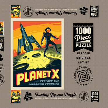 Planet X 1000 Puzzle Schachtel 3D Modell