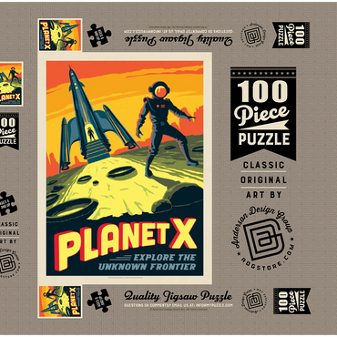 Planet X 100 Puzzle Schachtel 3D Modell
