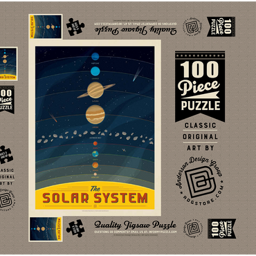 The Solar System 100 Puzzle Schachtel 3D Modell