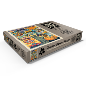 Darstellung des Puzzle Motivs American Travel: USA Collage - Puzzleteile: 1000