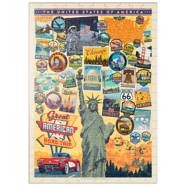 puzzleplate American Travel: USA Collage 200 Puzzle