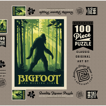 Bigfoot: The Missing Link 100 Puzzle Schachtel 3D Modell