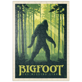 Darstellung des Puzzle-Motivs Bigfoot: The Missing Link, Vintage Poster – Puzzleteile: 200