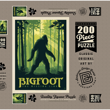 Bigfoot: The Missing Link 200 Puzzle Schachtel 3D Modell